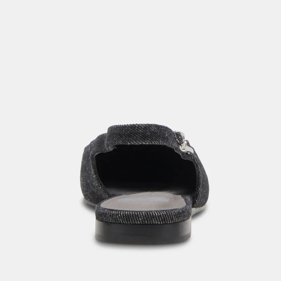 Elley Flats Carbon Denim