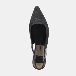 Elley Flats Carbon Denim