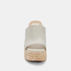 Elora Heels Ivory Leather