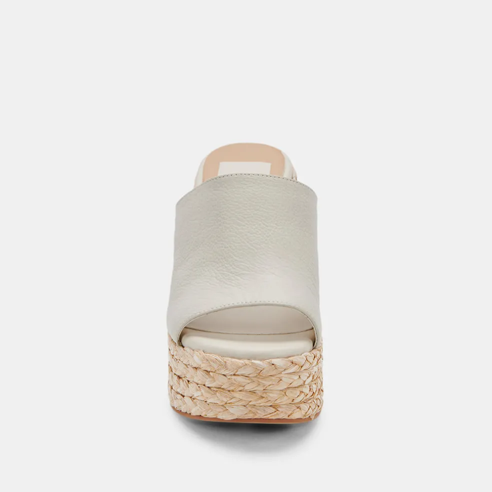 Elora Heels Ivory Leather