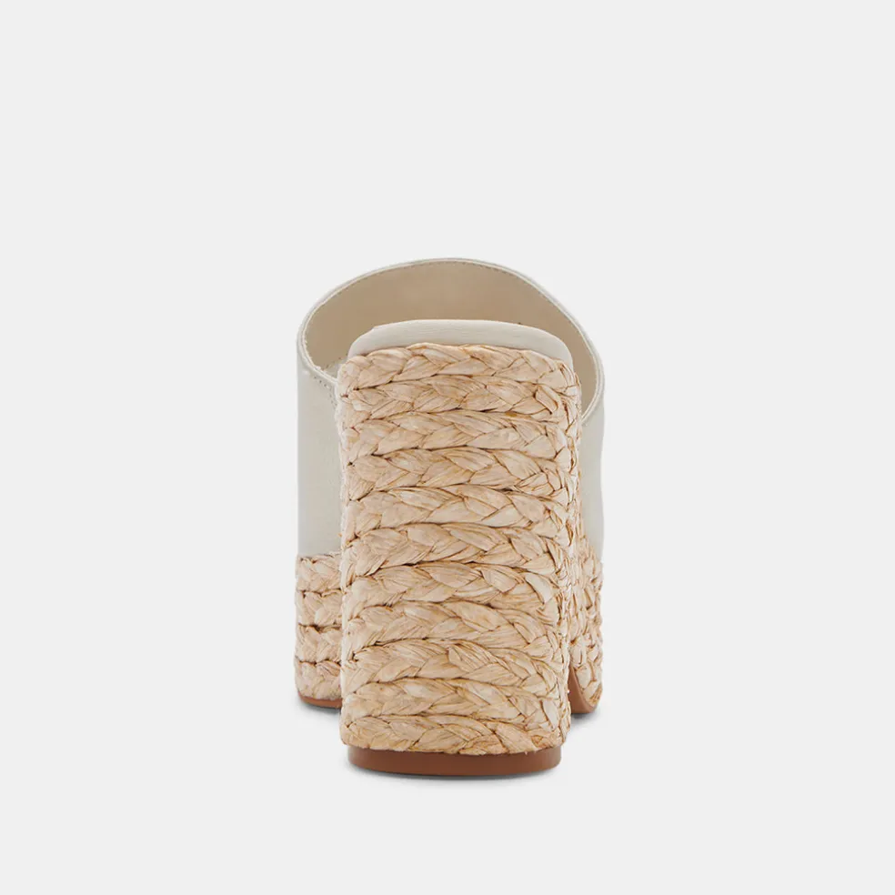 Elora Heels Ivory Leather