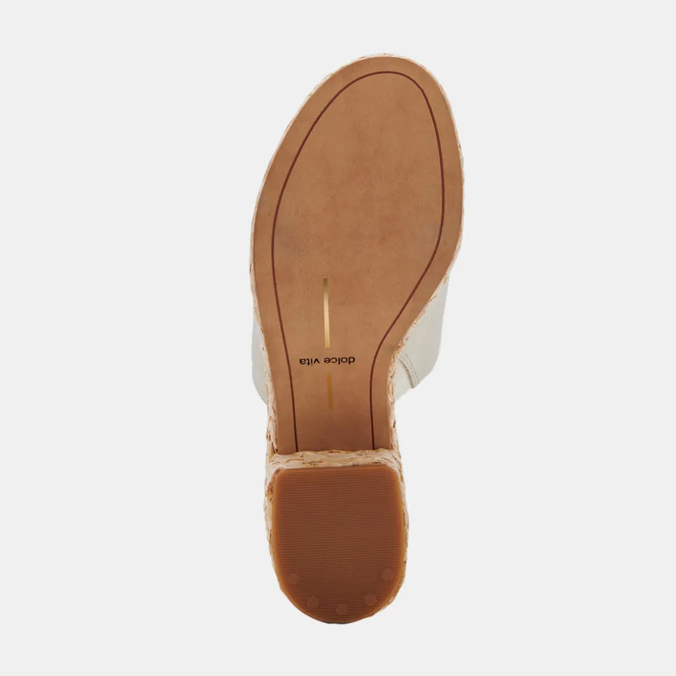 Elora Heels Ivory Leather