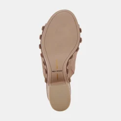 Emol Heels Mushroom Suede