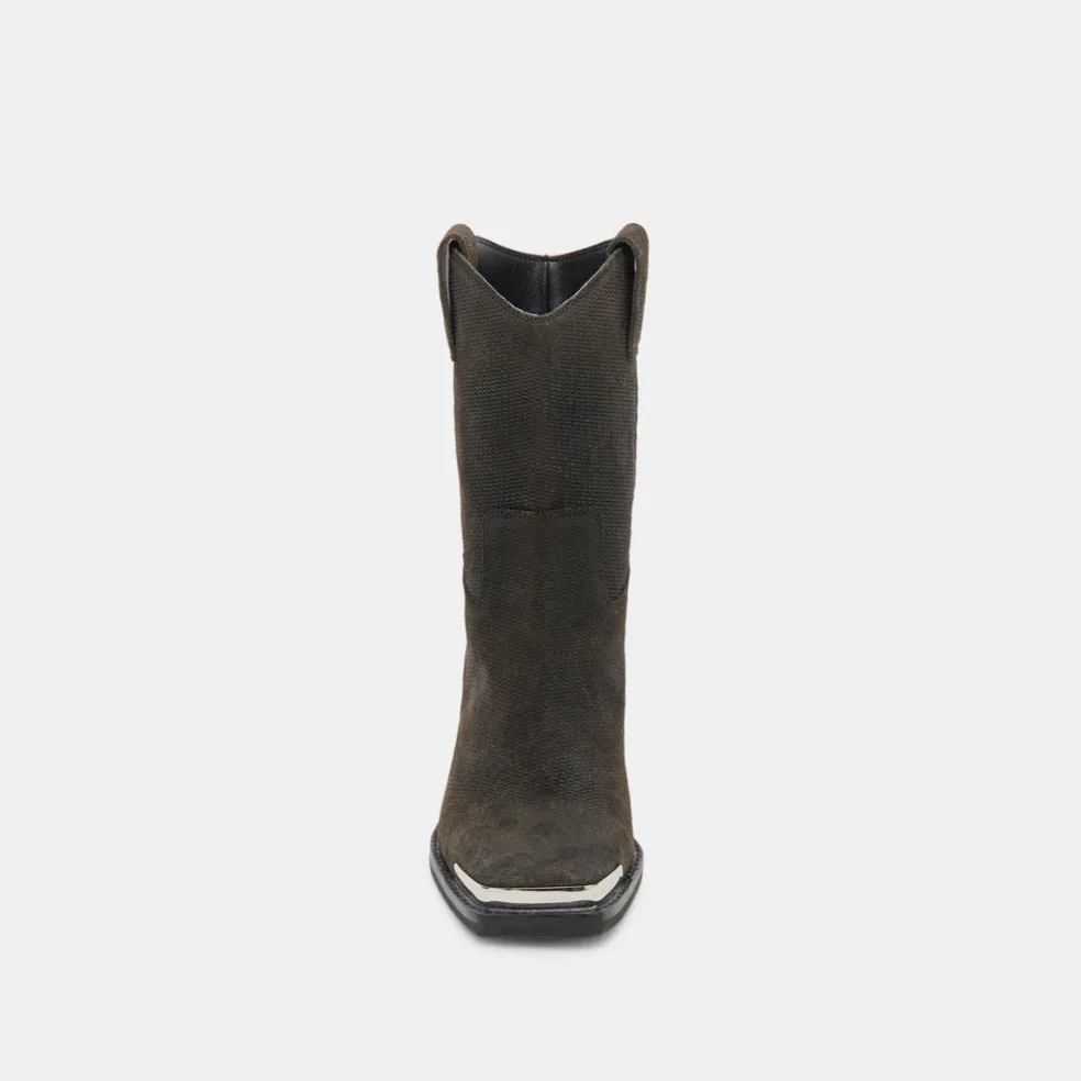 Falon Boots Espresso Distressed Leather