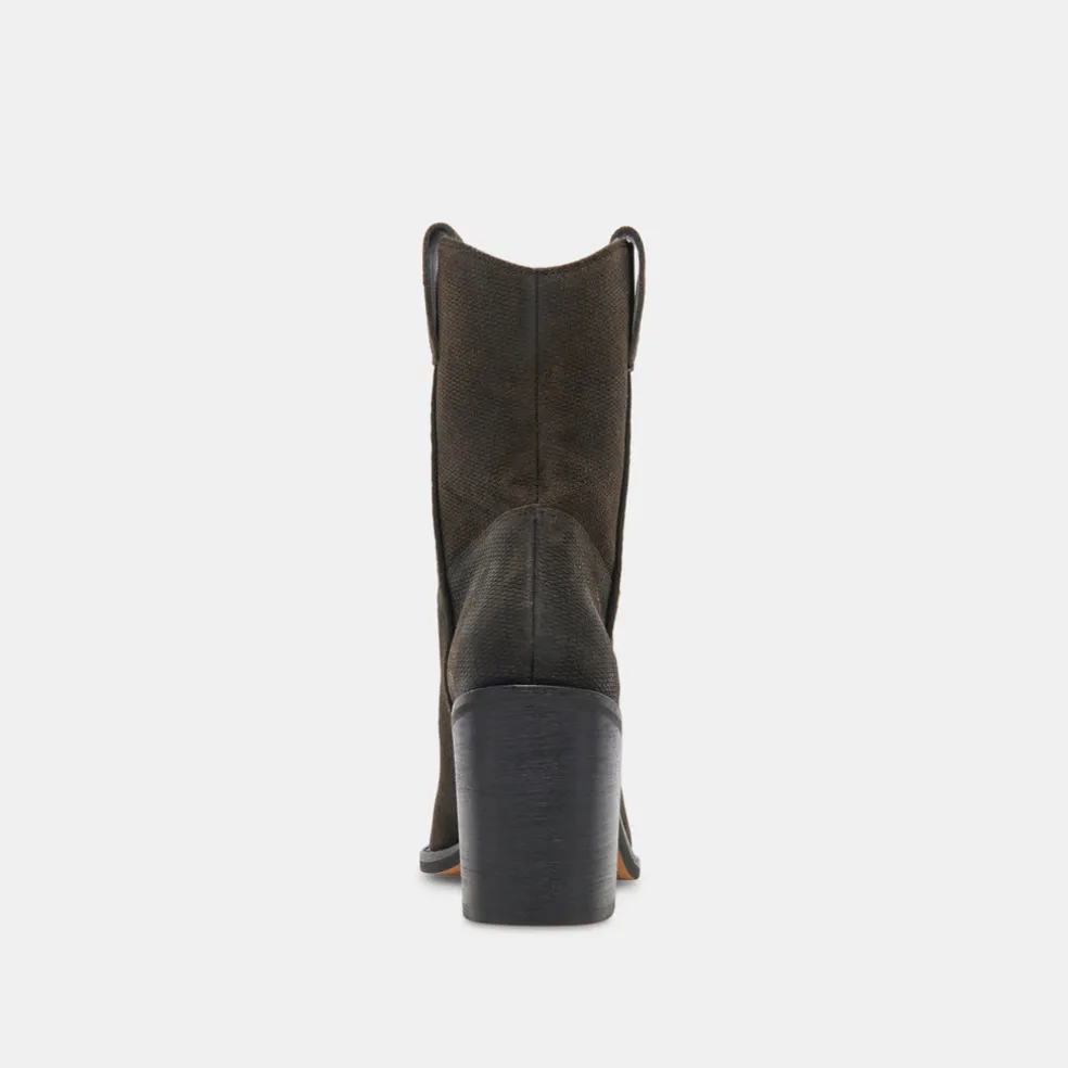 Falon Boots Espresso Distressed Leather