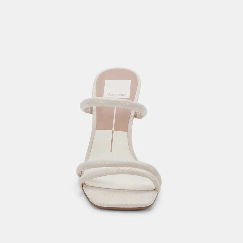Fort Heels Ivory Embossed Stella