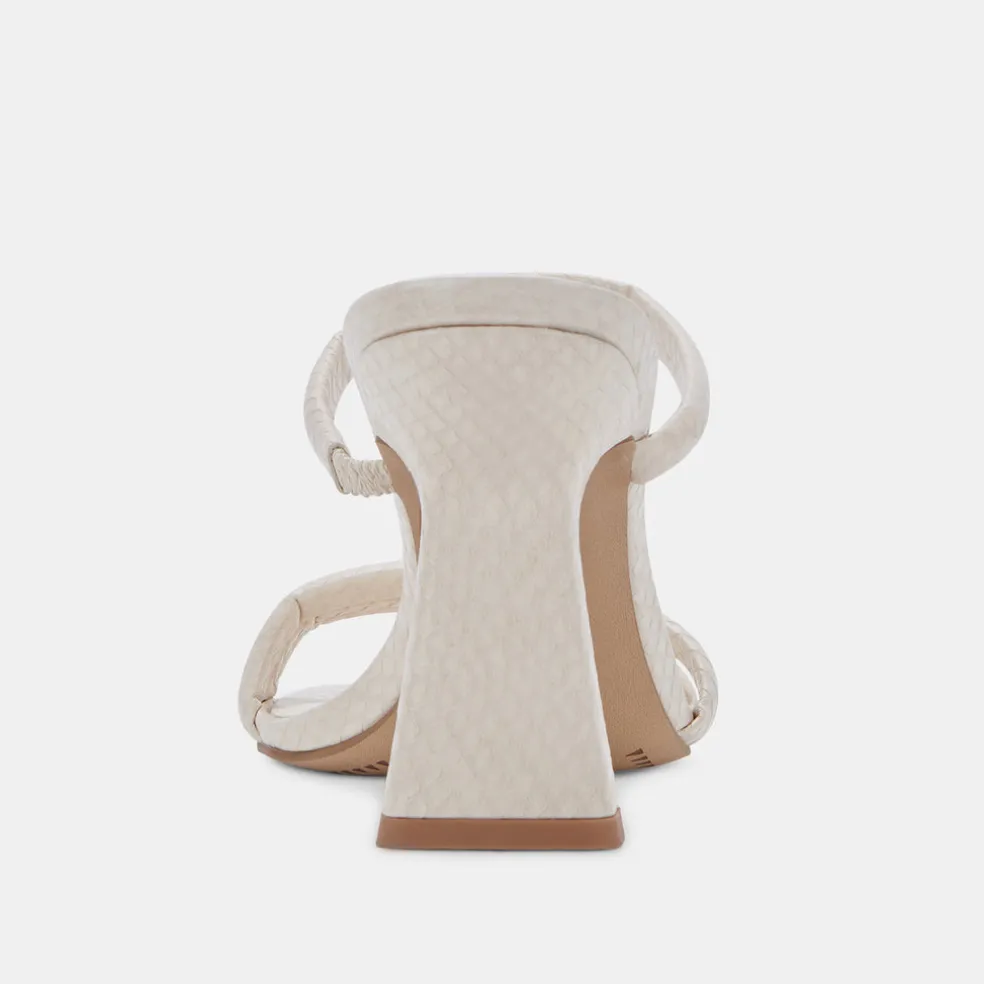 Fort Heels Ivory Embossed Stella