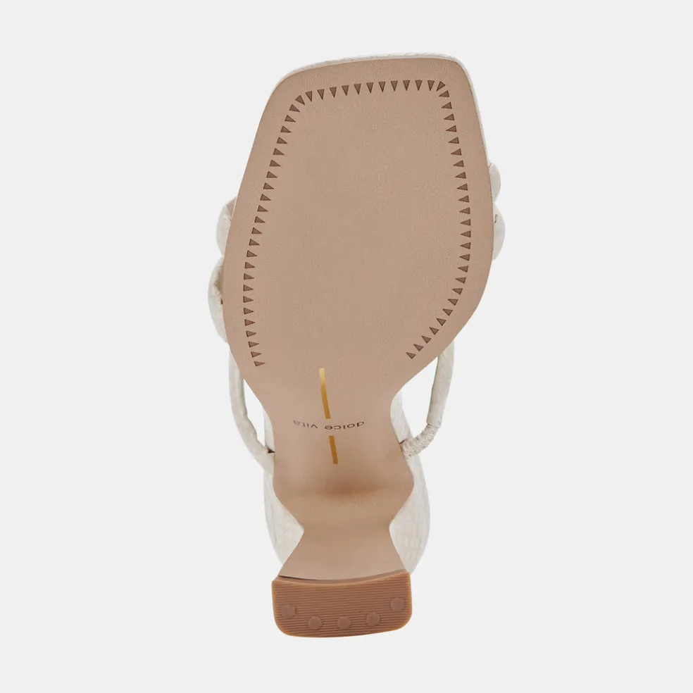 Fort Heels Ivory Embossed Stella