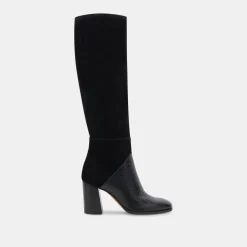 Fynn Boots Black Multi Embossed Leather