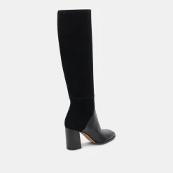 Fynn Boots Black Multi Embossed Leather