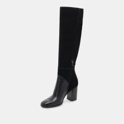 Fynn Boots Black Multi Embossed Leather