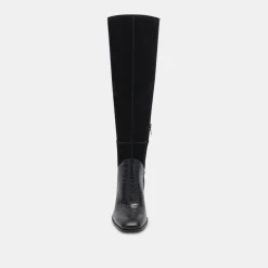 Fynn Boots Black Multi Embossed Leather