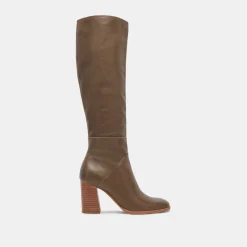 Fynn Boots Dark Olive Leather