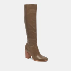 Fynn Boots Dark Olive Leather