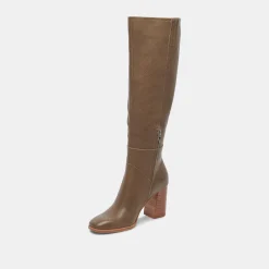 Fynn Boots Dark Olive Leather