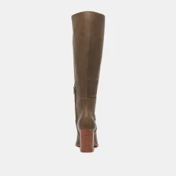 Fynn Boots Dark Olive Leather