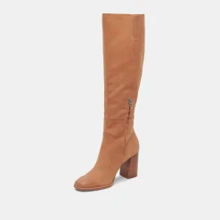 Fynn Wide Calf Boots Brown Nubuck