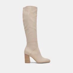 Fynn Wide Calf Boots Sand Nubuck