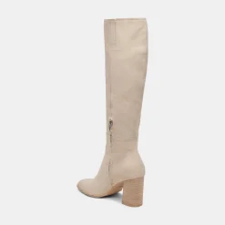 Fynn Wide Calf Boots Sand Nubuck