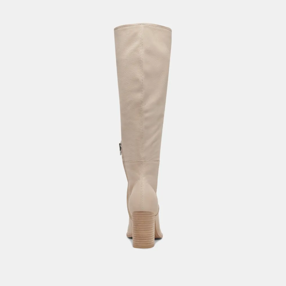 Fynn Wide Calf Boots Sand Nubuck
