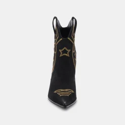 Ginni Booties Black Nubuck