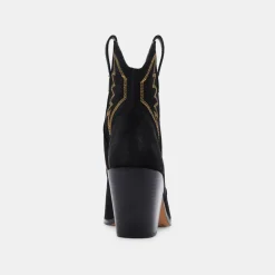 Ginni Booties Black Nubuck