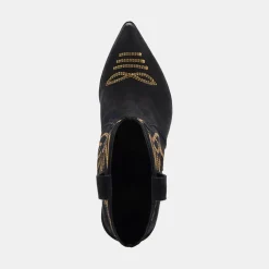 Ginni Booties Black Nubuck
