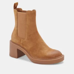 Gunner Booties Brown Suede