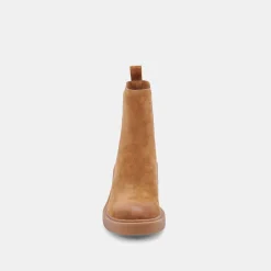Gunner Booties Brown Suede