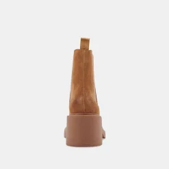 Gunner Booties Brown Suede