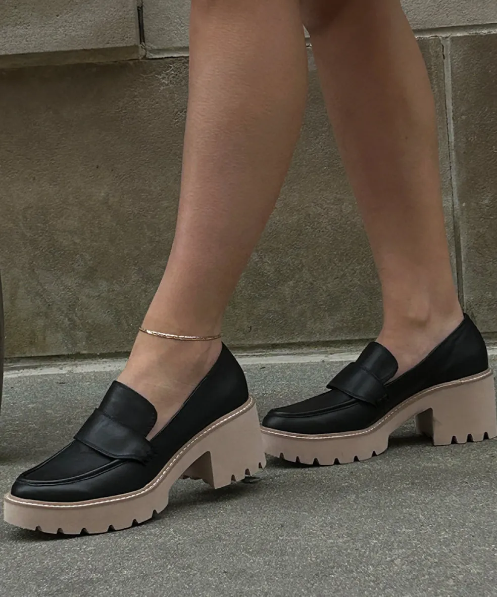 Halona Loafers Black Leather