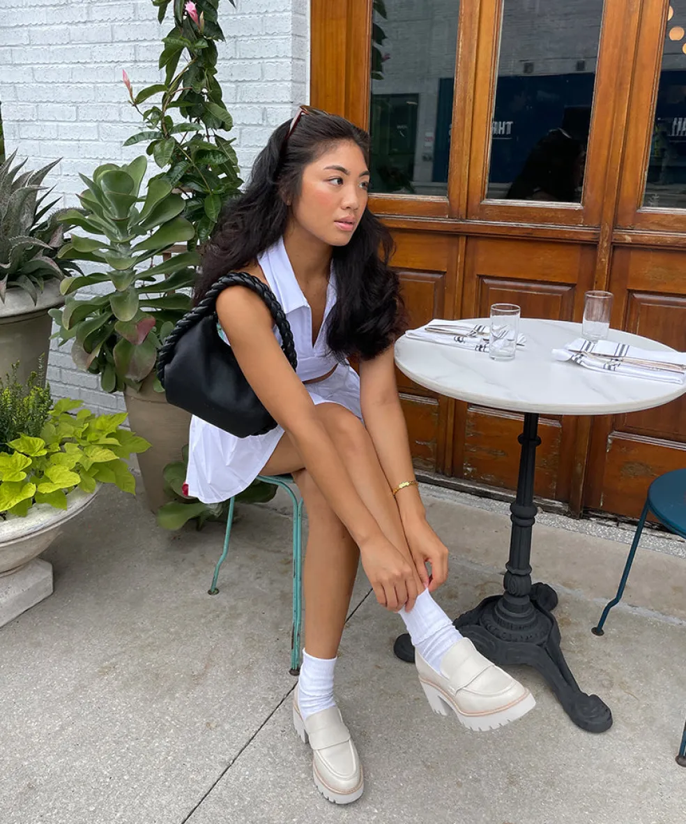 Halona Loafers Ivory Leather