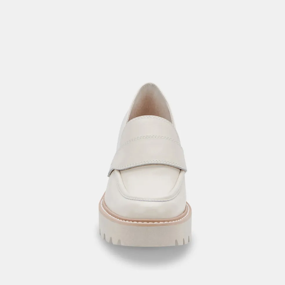 Halona Loafers Ivory Leather