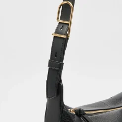 Hana Shoulder Bag Black Leather