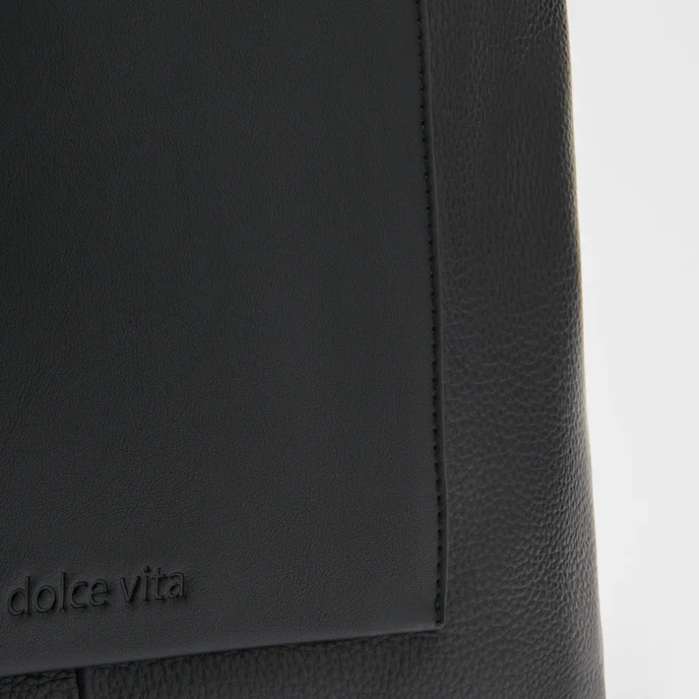 Hana Shoulder Bag Black Leather