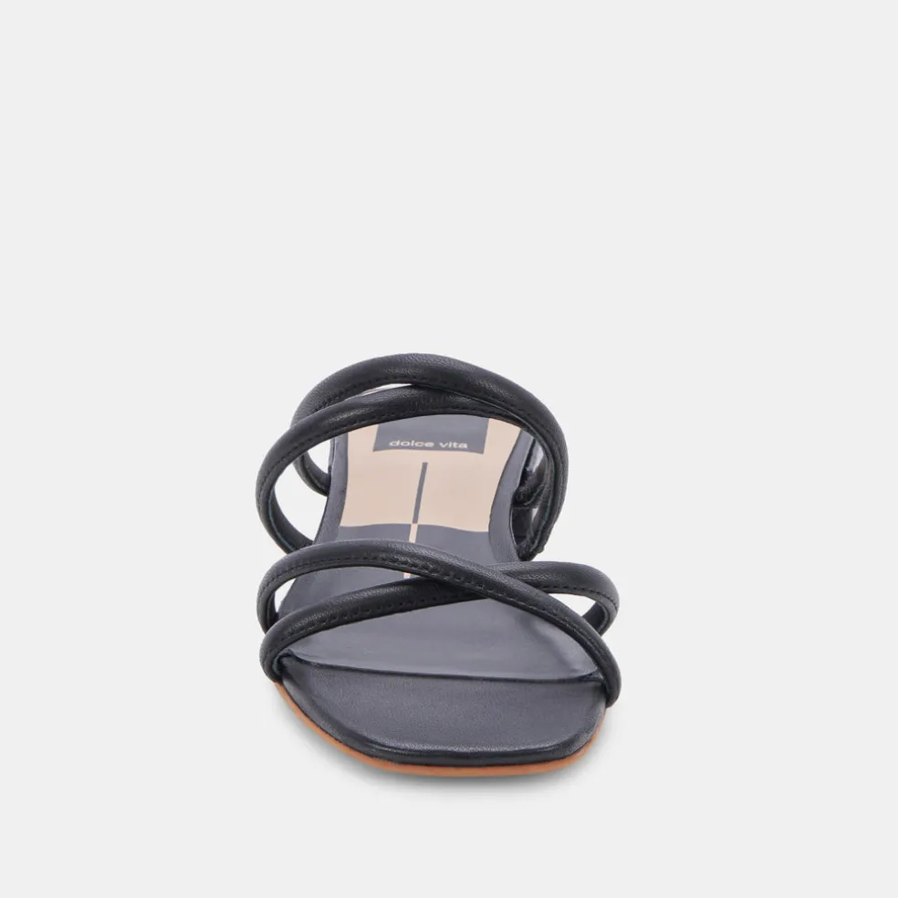Hapi Sandals Black Leather