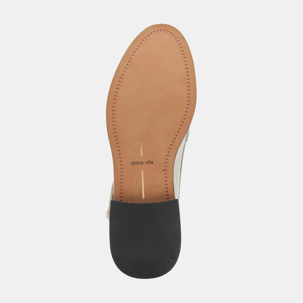 Hardi Loafers Ivory Crinkle Patent