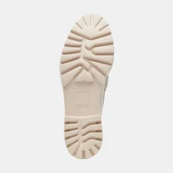 Harlen Loafers Ivory Crinkle Patent