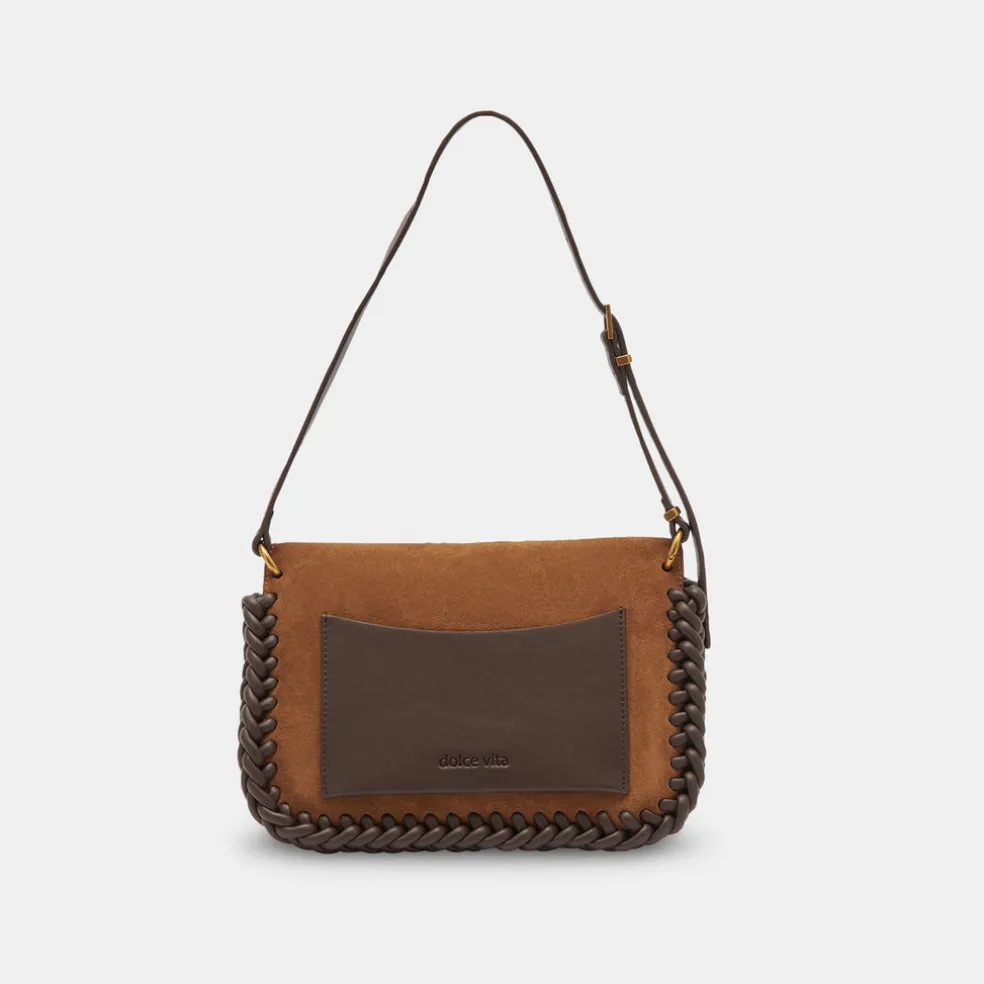 Harper Shoulder Bag Tobacco Suede