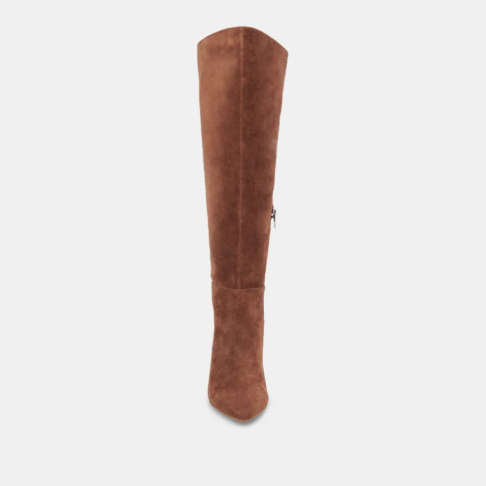 Haze Wide Calf Boots Cocoa Suede