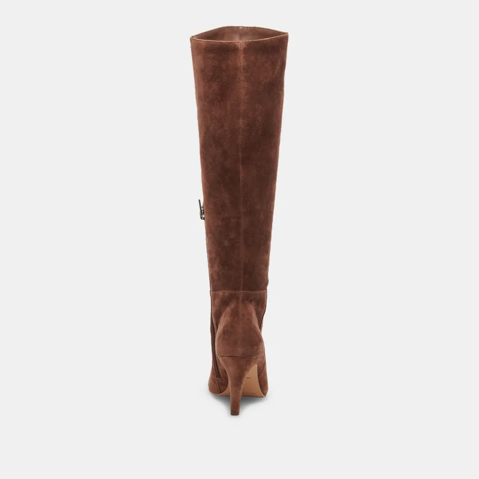 Haze Wide Calf Boots Cocoa Suede