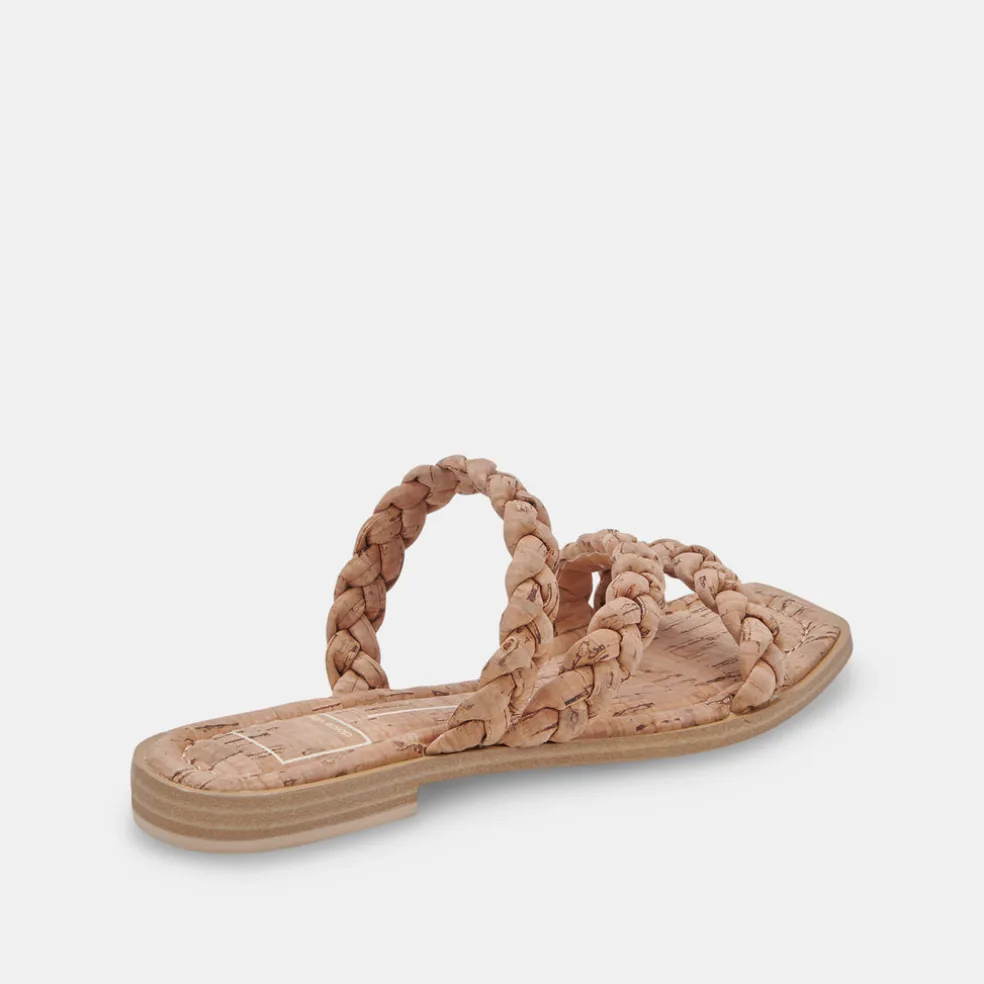 Iman Sandals Natural Cork
