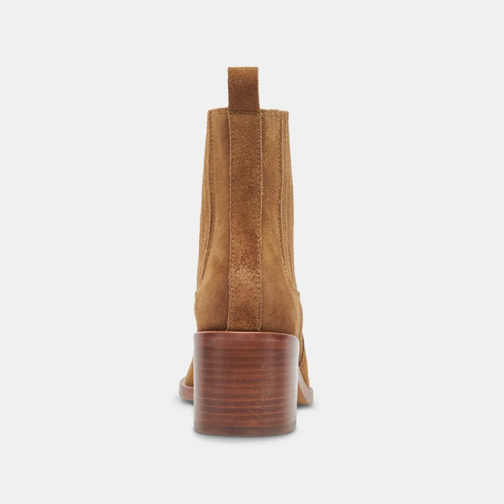 Irnie Booties Tobacco Suede
