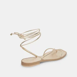 Ivette Sandals Gold Metallic Stella