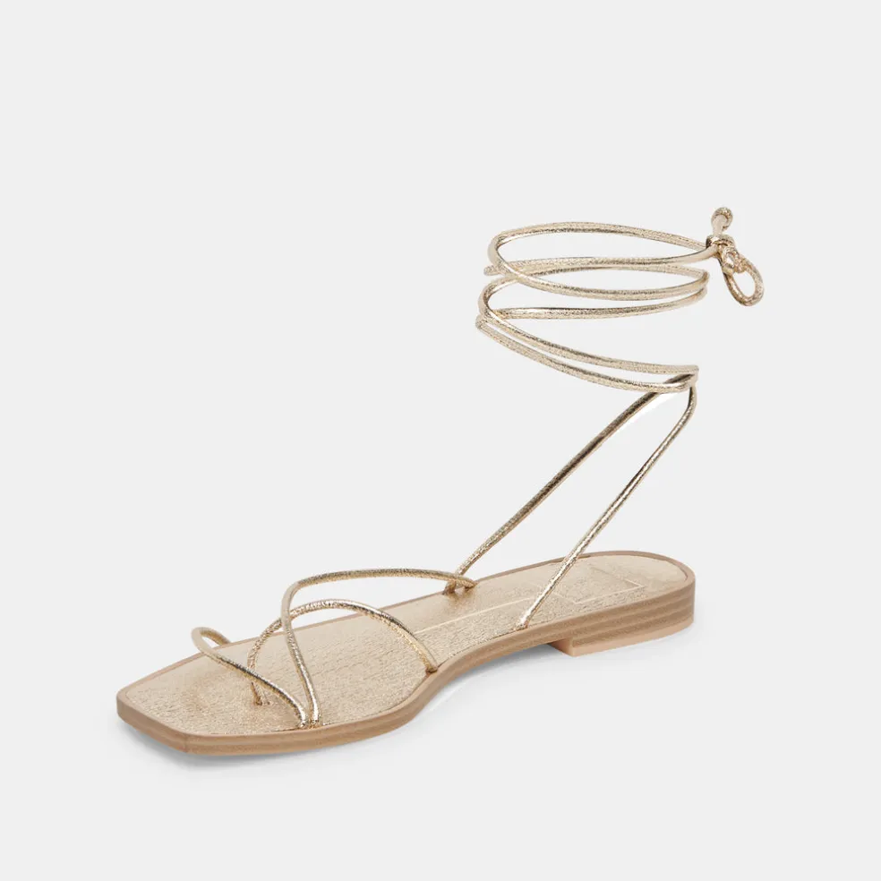 Ivette Sandals Gold Metallic Stella
