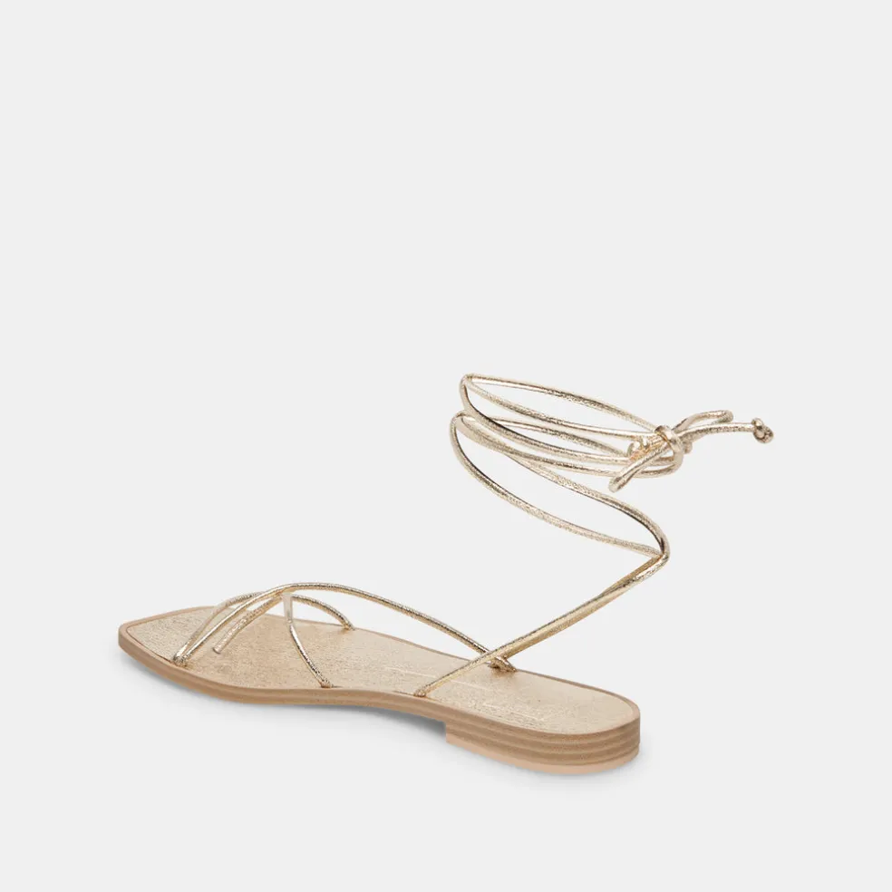 Ivette Sandals Gold Metallic Stella