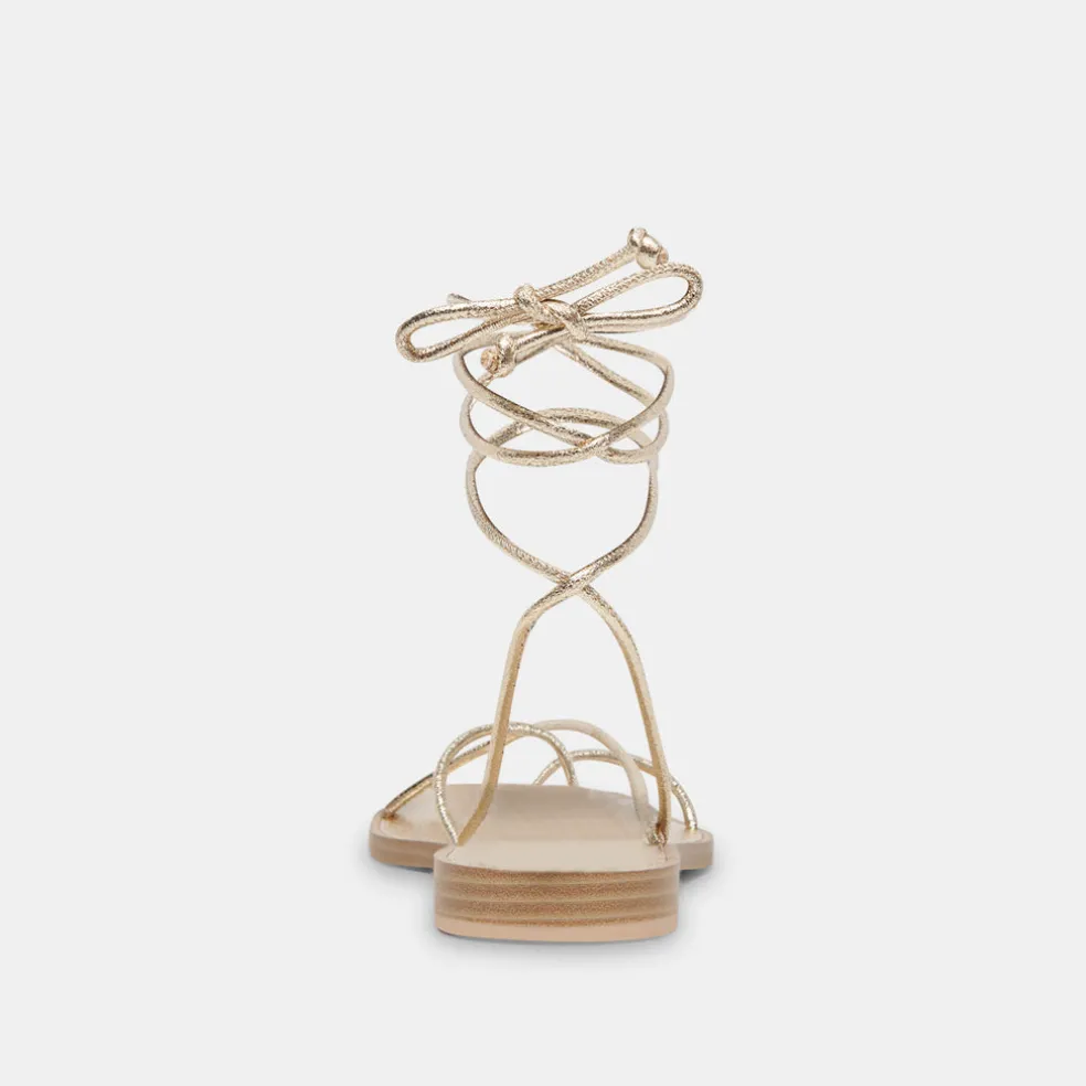 Ivette Sandals Gold Metallic Stella