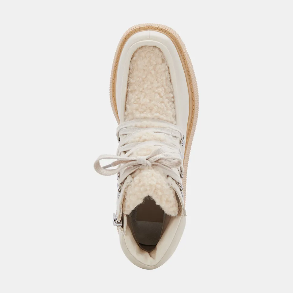 Jasmin Boots Ivory Leather