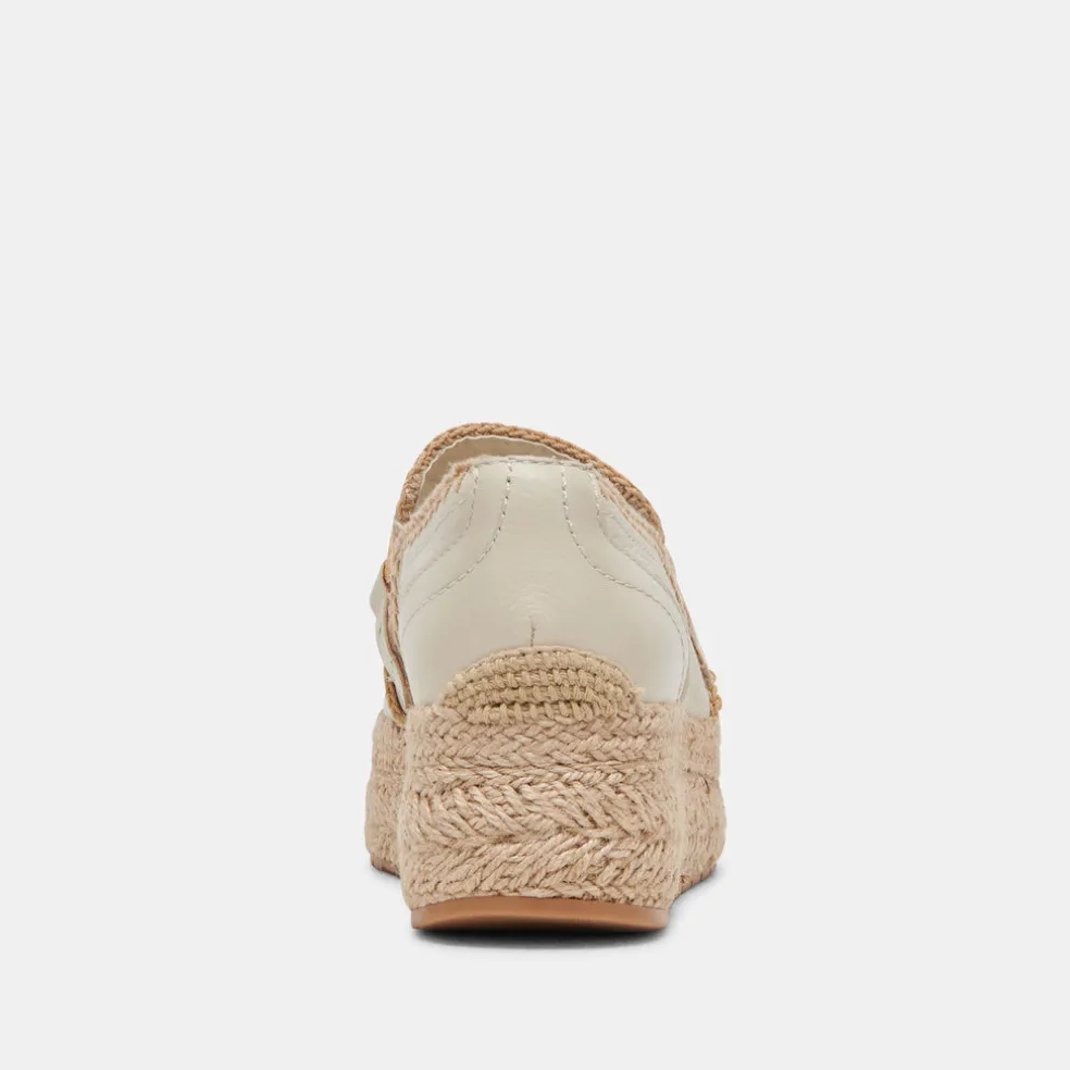 Jhenee Espadrille Sneakers Ivory Leather