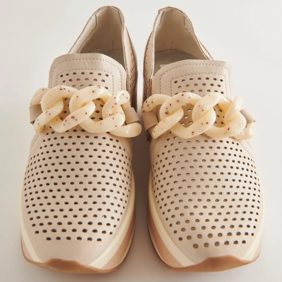 Jhenee Perforated Sneakers Sand Nubuck
